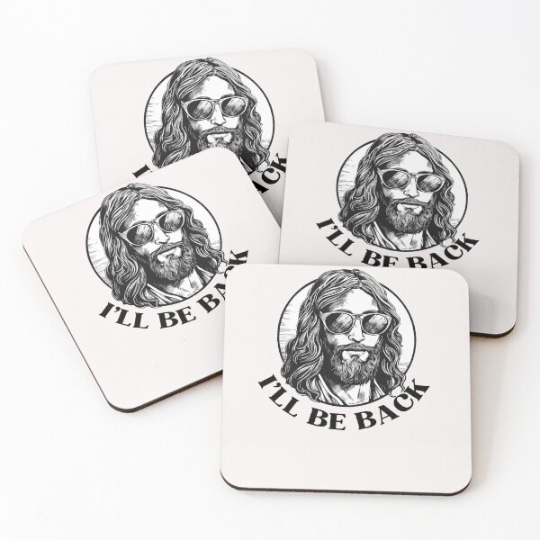 Item preview, Christian, I'll be Back, Funny Jesus Design designed and sold by Logiamerch.