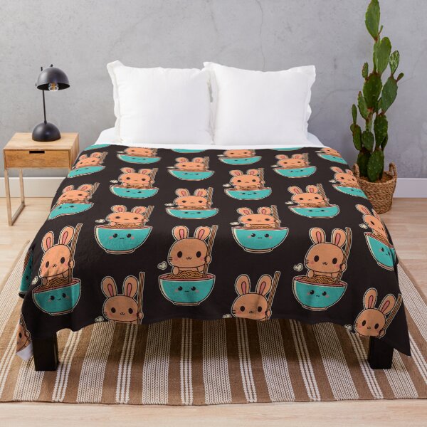 Item preview, Cute Kawaii Ramen Loving Bunny designed and sold by sleepgarden.