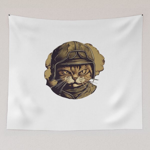 Aperçu de l'œuvre WW2 Soldat Kitty Chat créée et vendue par Bad Kitties.