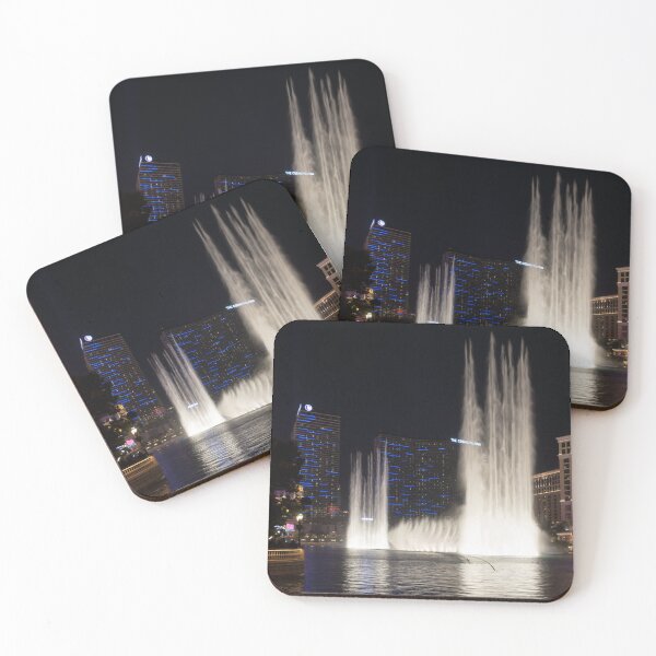 Item preview, Cosmopolitan Behind a Water Curtain - Bellagio Fountains Las Vegas Nevada designed and sold by Georgia Mizuleva.