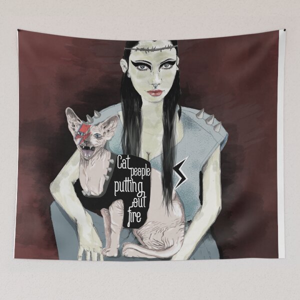 Item preview, Cat people- Bowie edition designed and sold by Bumblebeethemes.