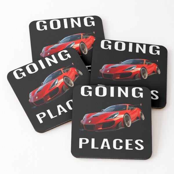 Item preview, Red sports car for car lover going places designed and sold by CottagePop.