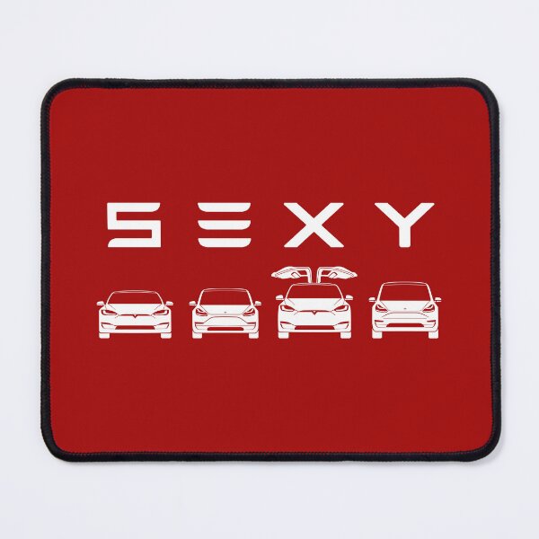 Item preview, Tesla Sexy Cars Red designed and sold by valrusc.
