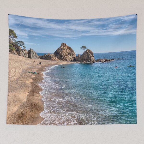 Item preview, Winter stroll on Platja de la Mar Menuda, Tossa de Mar, Catalonia, Spain. designed and sold by Marc Garrido Clotet.