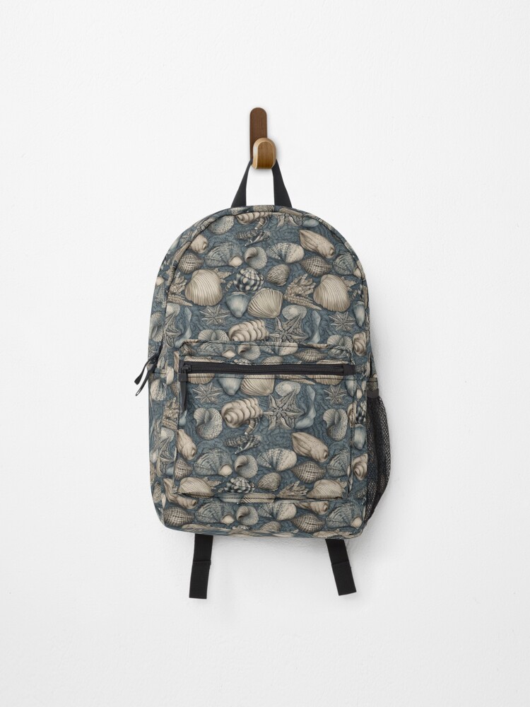 Thumbnail 1 of 3, Backpack, Coastal seashells pattern designed and sold by PatternSummit.
