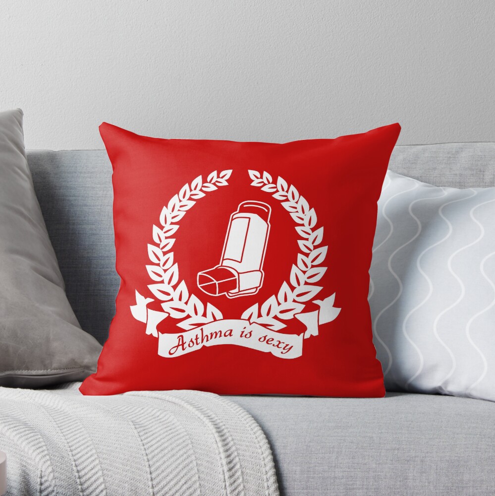 Asthma is Sexy Throw Pillow
