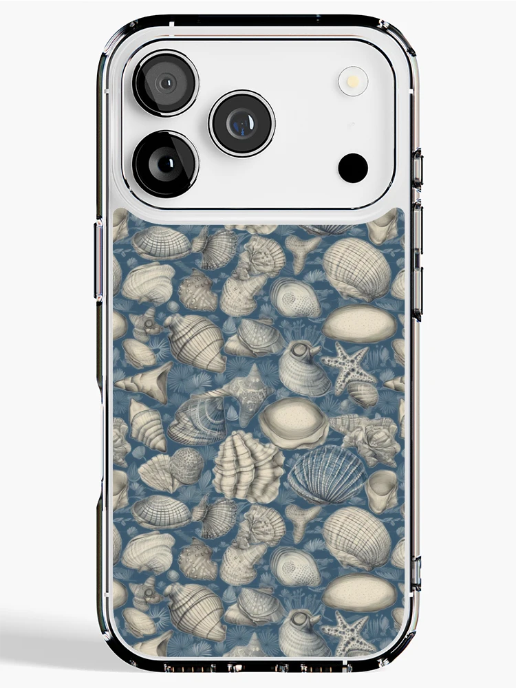 Thumbnail 1 of 5, iPhone Case, Coastal seashells pattern designed and sold by PatternSummit.