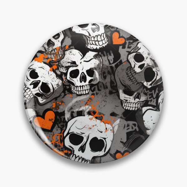 Item preview, Graffiti Skulls and hearts designed and sold by 7thPattern.