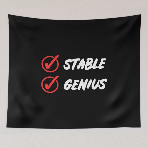 Item preview, Stable Genius Check Red designed and sold by Essenti4lgoods.