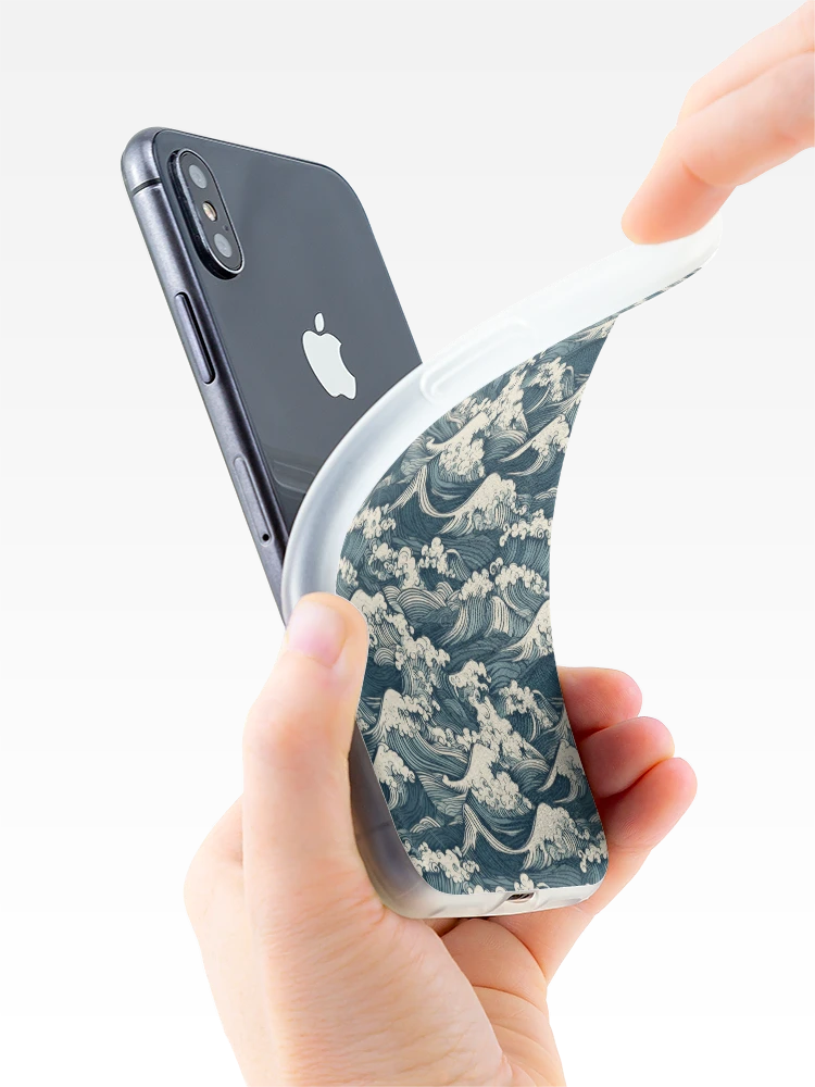 Thumbnail 4 of 5, iPhone Case, Japanese waves pattern designed and sold by PatternSummit.