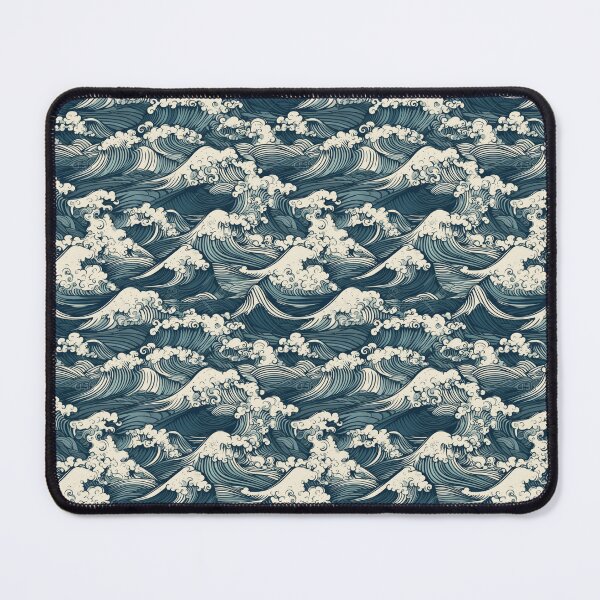 Aperçu de l'œuvre Motif de vagues japonaises créée et vendue par PatternSummit.