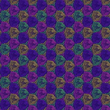 Vorschaubild zum Design Schildkröten Bienenwaben Muster Neon Dunkel von sionia-art