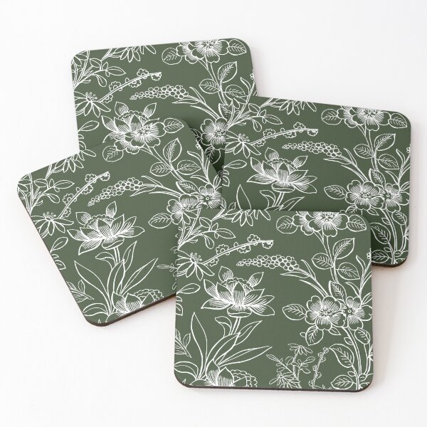 Item preview, Evergreen Floral Lace designed and sold by Strawberry Spiced Designs.