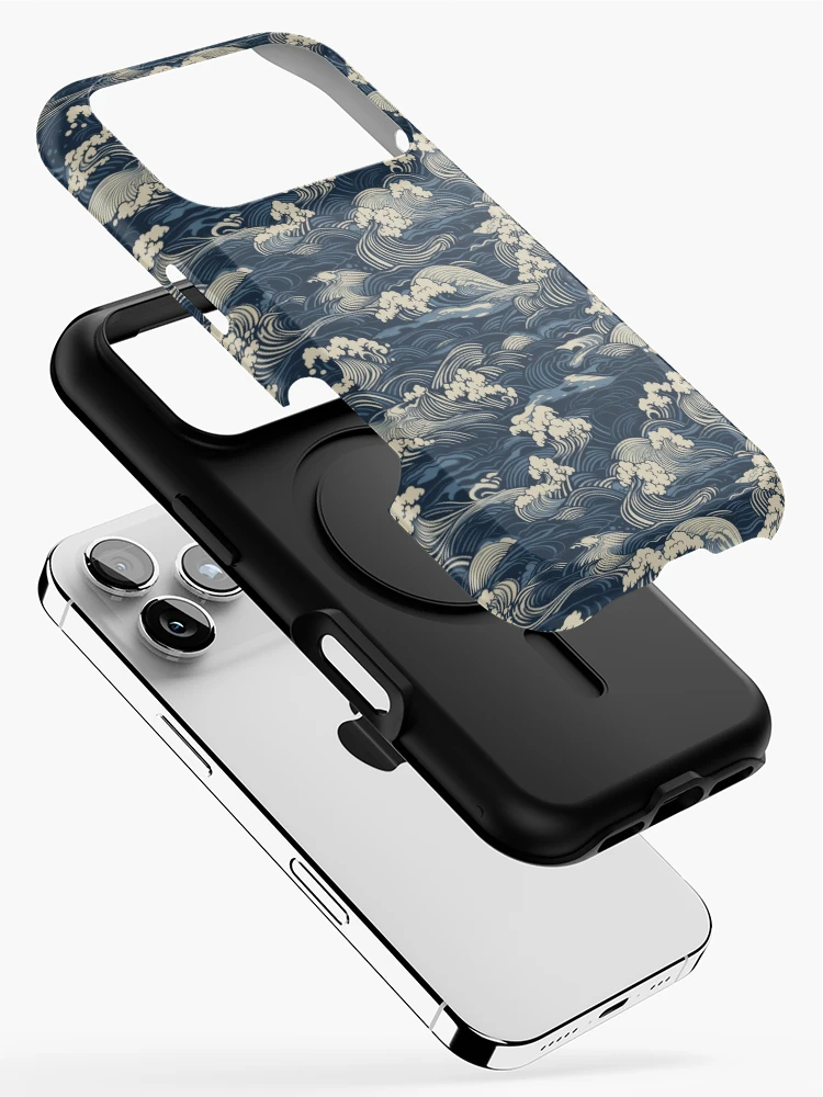 Thumbnail 2 of 4, iPhone Case, Japanese waves pattern designed and sold by PatternSummit.