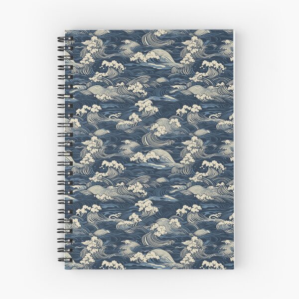 Item preview, Japanese waves pattern designed and sold by PatternSummit.