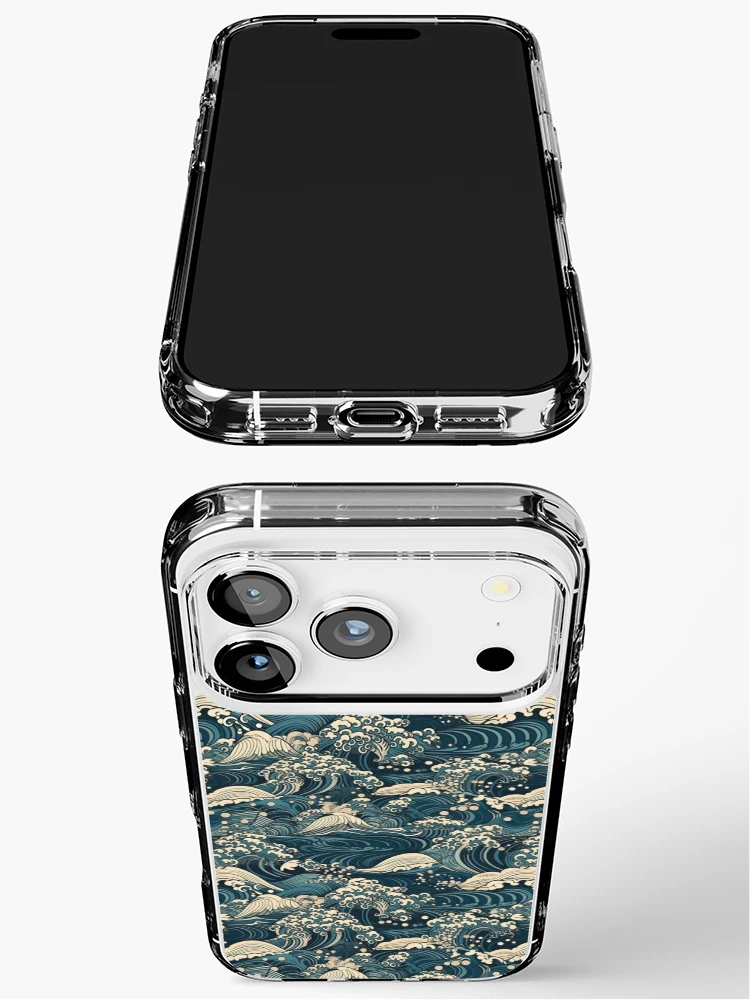 Thumbnail 3 of 5, iPhone Case, Japanese waves pattern designed and sold by PatternSummit.