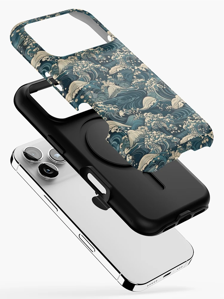 Thumbnail 2 of 4, iPhone Case, Japanese waves pattern designed and sold by PatternSummit.