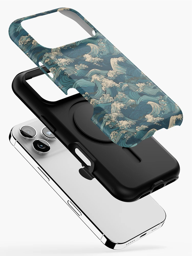 Thumbnail 2 of 4, iPhone Case, Japanese waves pattern designed and sold by PatternSummit.