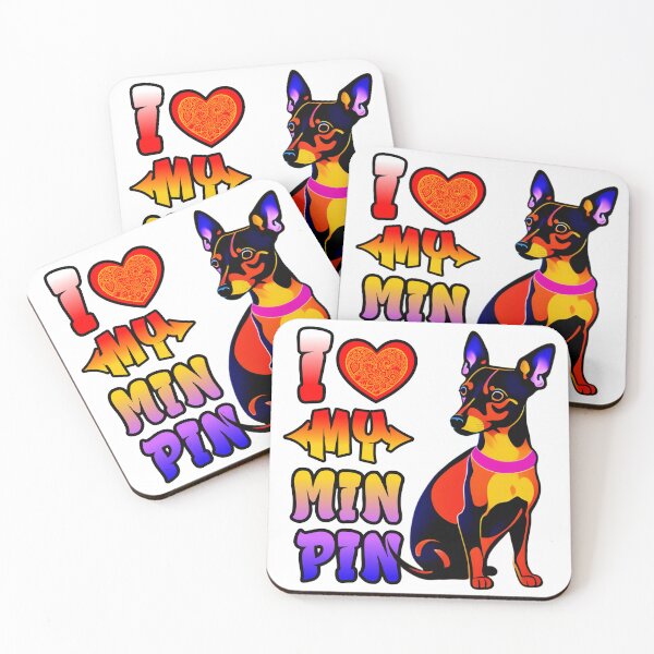 Item preview, I Love My Min Pin designed and sold by FrescoDesign.
