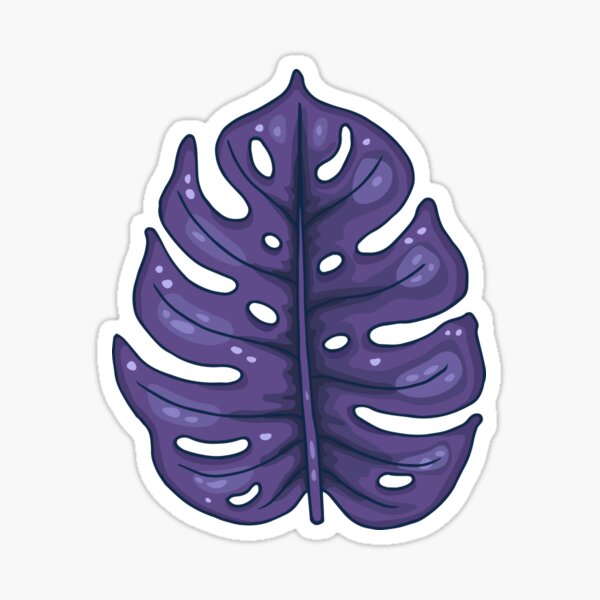 Item preview, Ultra violet monstera designed and sold by smalldrawing.