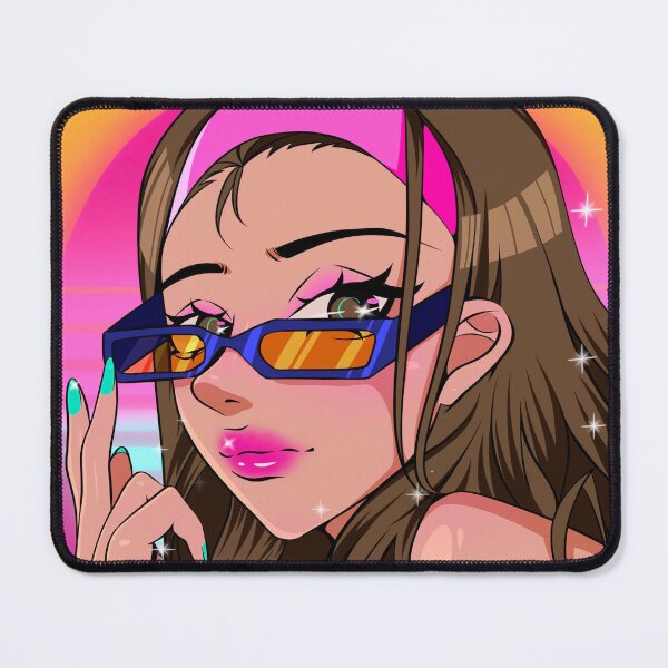 Aperçu de l'œuvre Fille synthwave artistique de Kireina créée et vendue par sagarakireina.