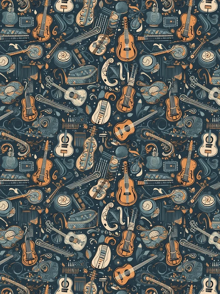 Thumbnail 4 of 4, Samsung Galaxy Phone Case, Musical notes pattern designed and sold by PatternSummit.