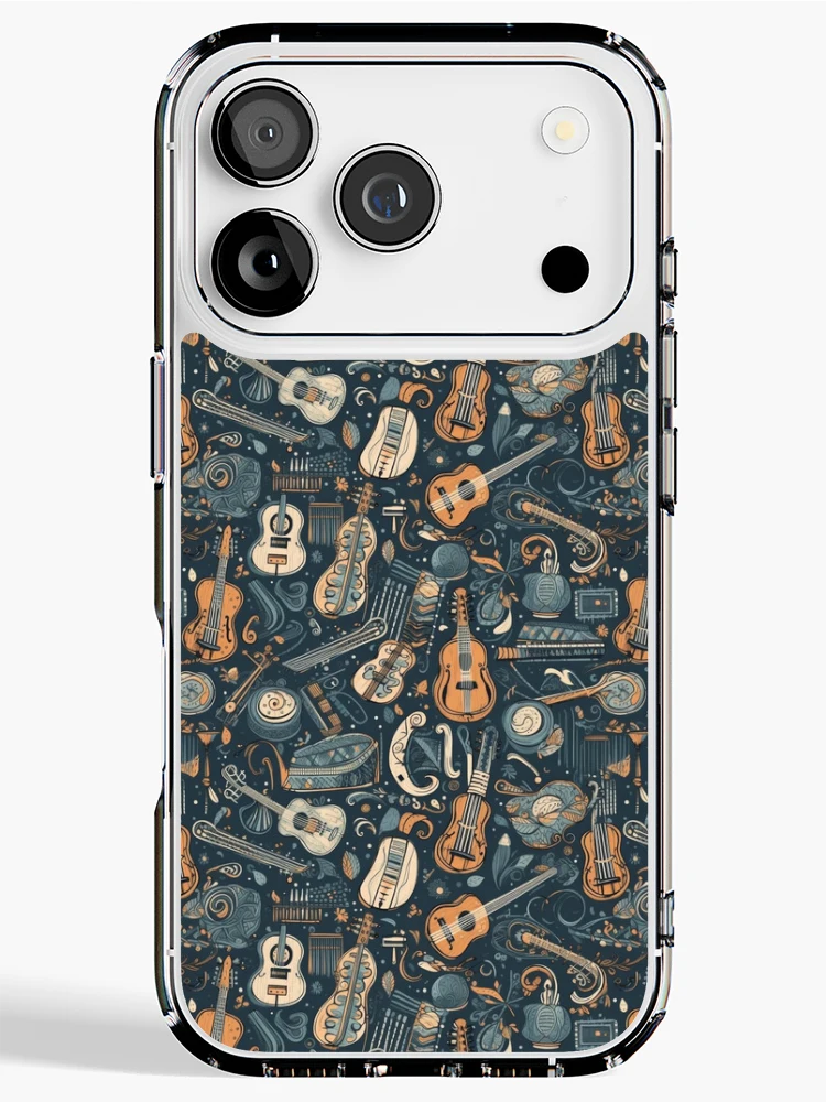 Thumbnail 1 of 5, iPhone Case, Musical notes pattern designed and sold by PatternSummit.