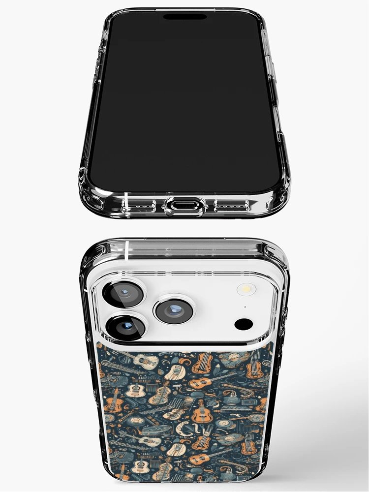Thumbnail 3 of 5, iPhone Case, Musical notes pattern designed and sold by PatternSummit.