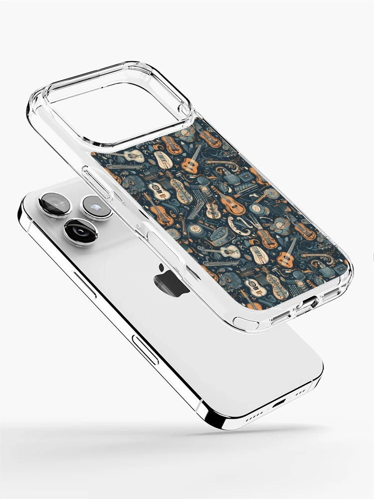 Thumbnail 2 of 5, iPhone Case, Musical notes pattern designed and sold by PatternSummit.