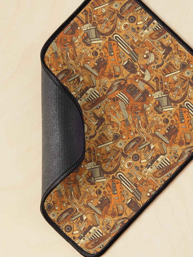 Thumbnail 2 of 5, Mouse Pad, Musical notes pattern designed and sold by PatternSummit.