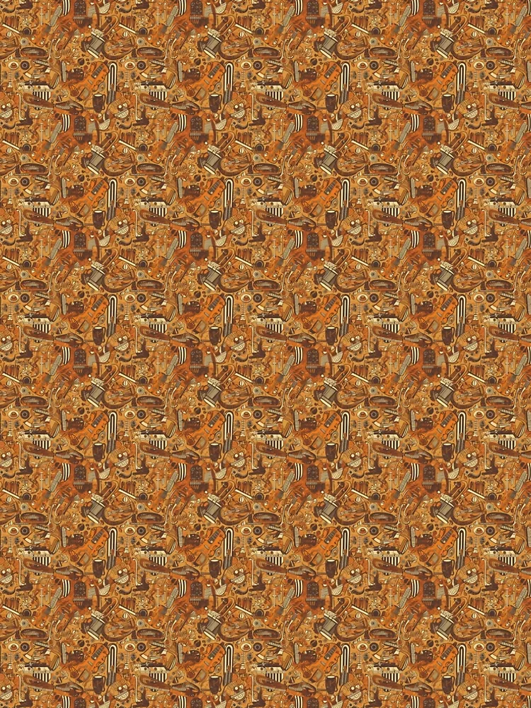Thumbnail 5 of 5, A-Line Dress, Musical notes pattern designed and sold by PatternSummit.