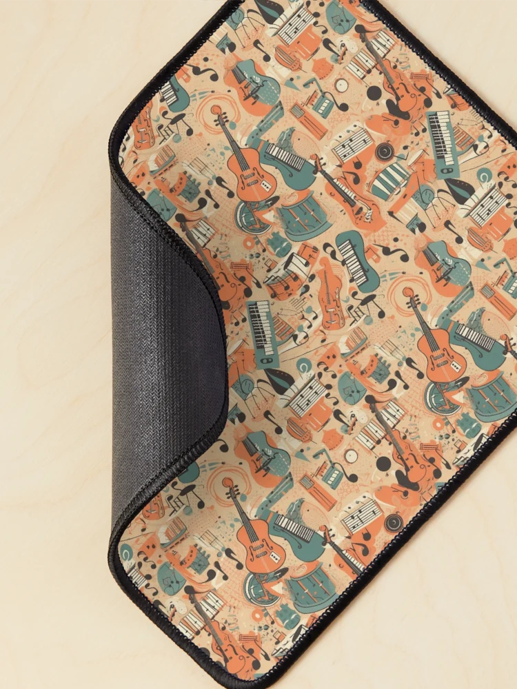 Thumbnail 2 of 5, Mouse Pad, Musical notes pattern designed and sold by PatternSummit.
