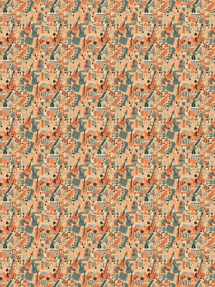 Thumbnail 5 of 5, A-Line Dress, Musical notes pattern designed and sold by PatternSummit.