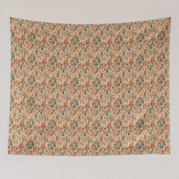 Item preview, Musical notes pattern designed and sold by PatternSummit.