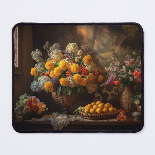 Item preview, very beautiful flowers baskets and a lot of vases of flowers on the table 2 designed and sold by jetaiart.