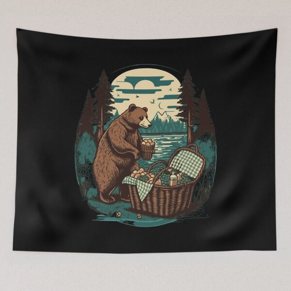Item preview, Camping With Bears. designed and sold by DiamondPixel.