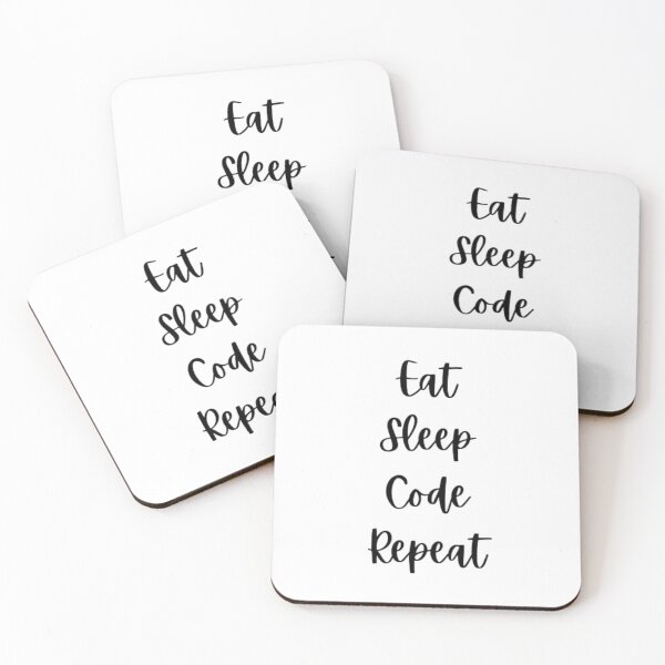 Item preview, Eat sleep code repeat - programmer - developer  designed and sold by TeePassion.
