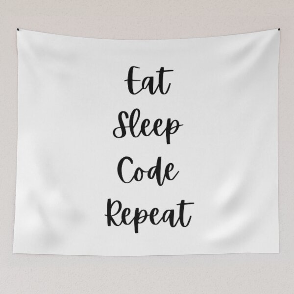 Item preview, Eat sleep code repeat - programmer - developer  designed and sold by TeePassion.