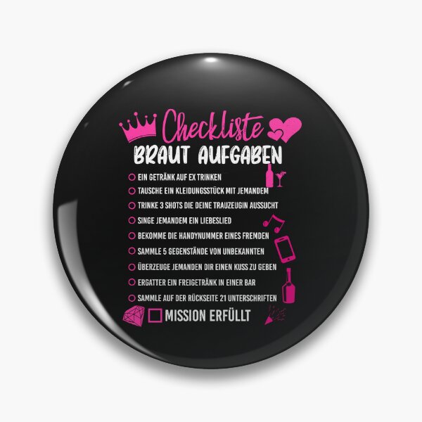 Item preview, Bride Checklist Tasks I Hen Party designed and sold by ChrisFeil.