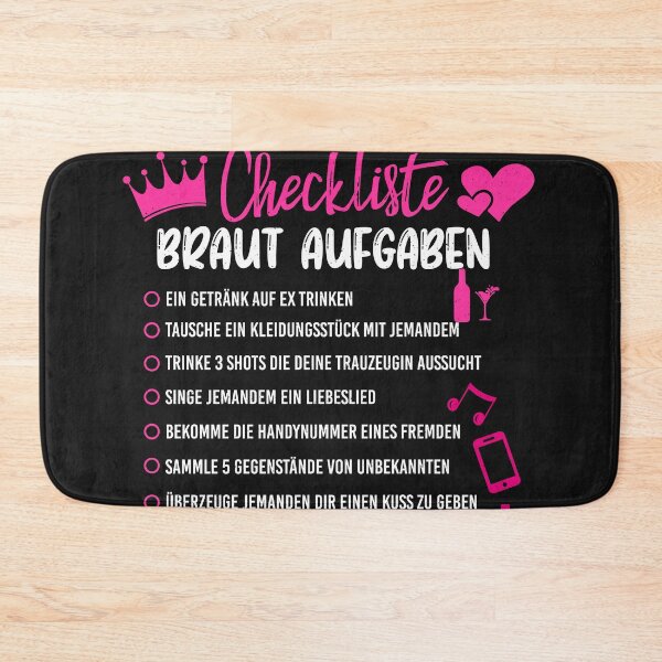 Item preview, Bride Checklist Tasks I Hen Party designed and sold by ChrisFeil.