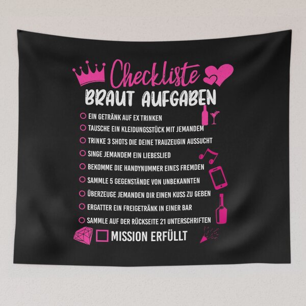 Item preview, Bride Checklist Tasks I Hen Party designed and sold by ChrisFeil.
