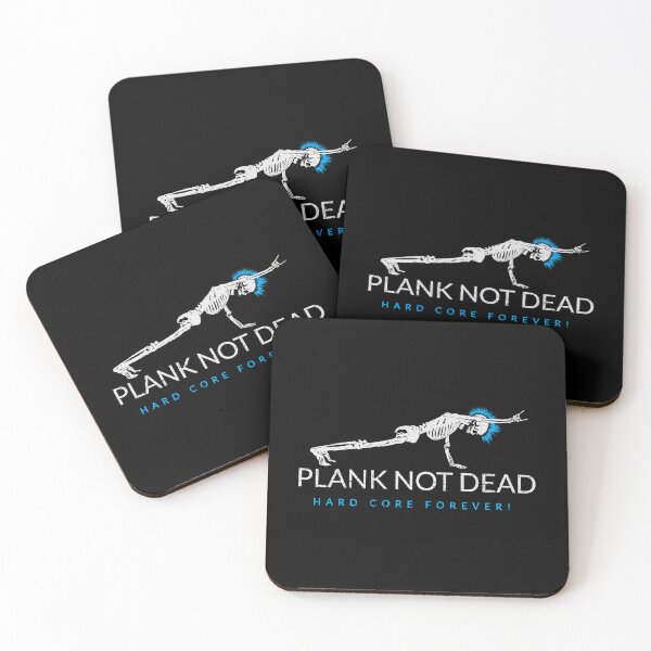 Item preview, Plank not dead - Funny Skeleton workout quote pun designed and sold by sashashuba.