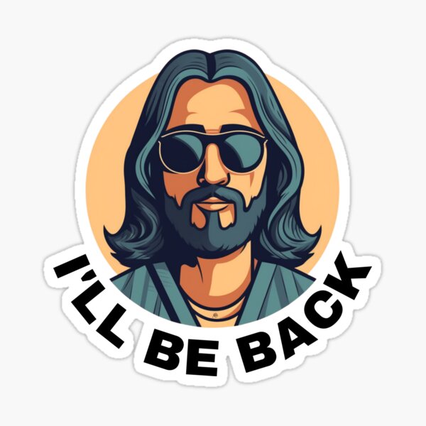 Item preview, Christian, I'll be Back, Funny Jesus Design designed and sold by dukito.