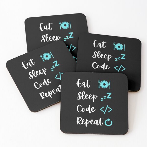 Item preview, Eat sleep code repeat - programmer - developer  designed and sold by TeePassion.