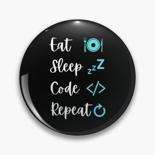Item preview, Eat sleep code repeat - programmer - developer  designed and sold by TeePassion.