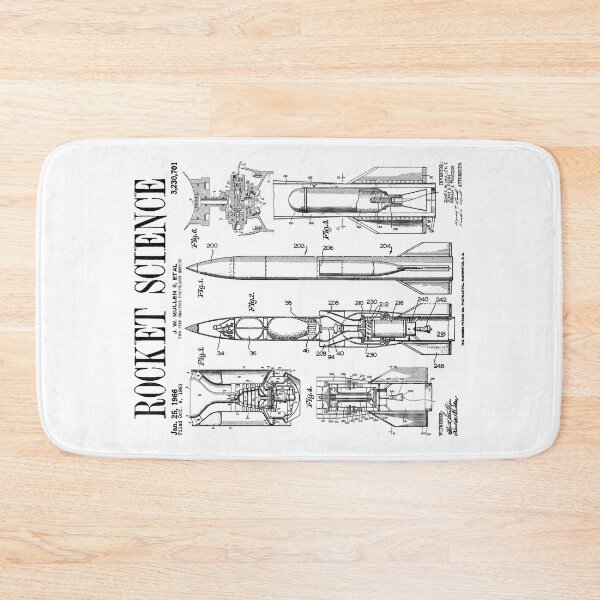 Item preview, Rocket Science Engineer Scientist Vintage Patent Print designed and sold by GrandeDuc.