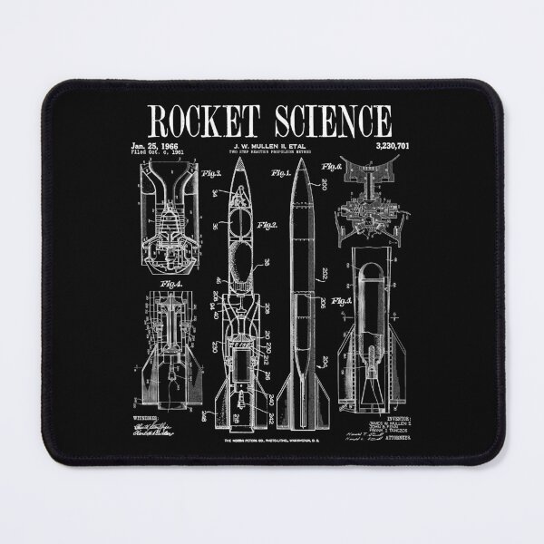 Item preview, Rocket Science Engineer Scientist Vintage Patent Print designed and sold by GrandeDuc.