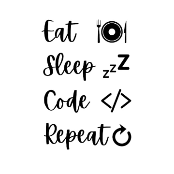 Artwork thumbnail, Eat sleep code repeat - programmer - developer  by TeePassion