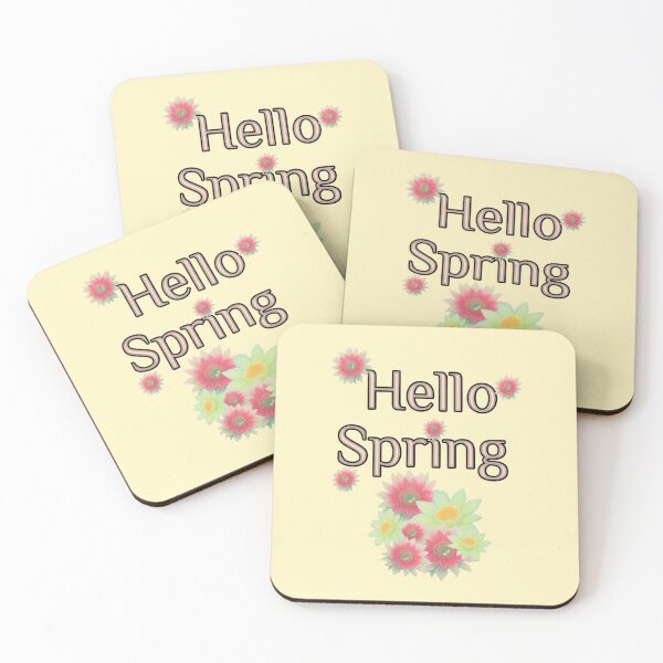 Item preview, Hello Spring - Soft Pastels Spring Flowers Spring Season  designed and sold by DreamingAwake1.
