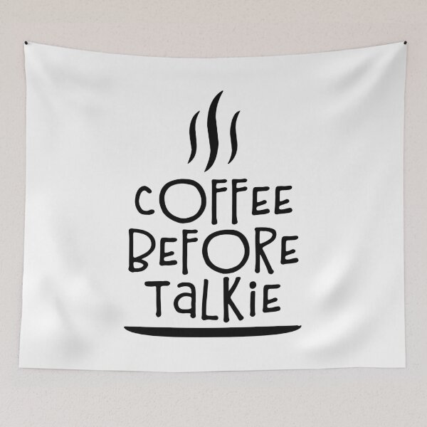 Item preview, Coffee Before Talkie designed and sold by Martina Mladenova.